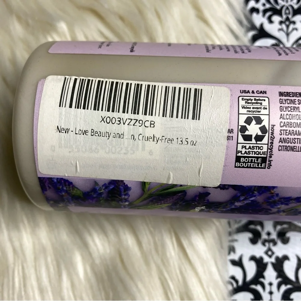 NWT Love Beauty And Planet : discontinued argan oil + lavender full body lotion